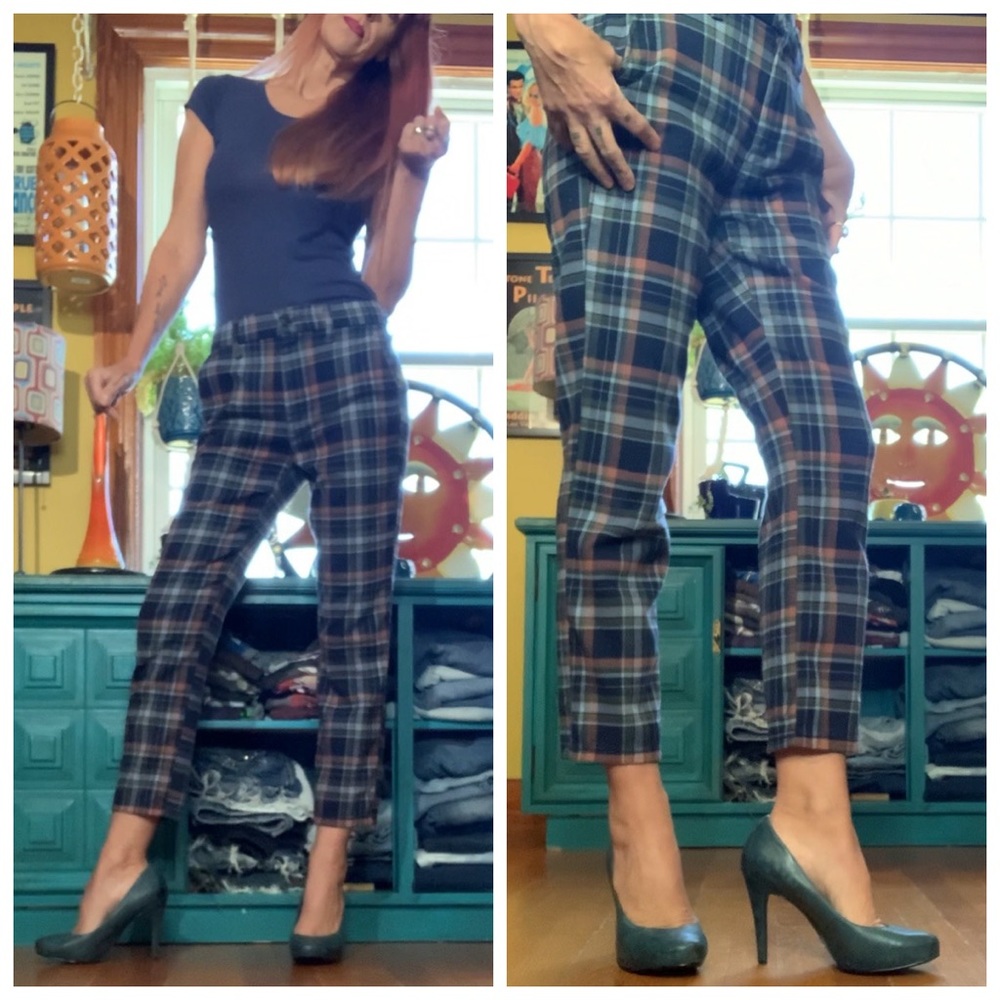 Slate Blue Distressed Platform Heels - Picture 15 of 16